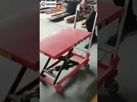 Pentagon Manual Hydraulic Platform Lift Truck — demo