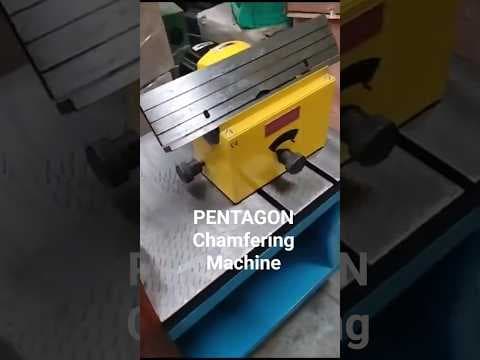 Portable Plate Beveling & Chamfering Machine for MS & SS Plates — demo