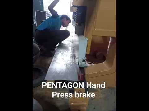 Hand Operated Manual Press Brake Machine — demo