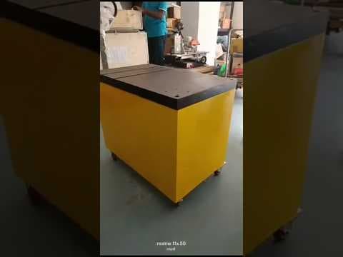 Cast Iron T Slotted type Table for Arm Tapping Machine Model PTT5080 — demo