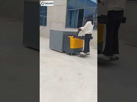 Pentagon Battery Operated Hydraulic Fully Electric Pallet Stand On Type — demo