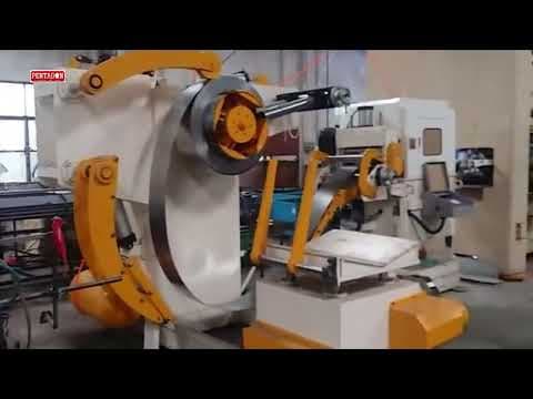 Samay-Asia Precision 2 in 1 Decoiler with Straightener Machine — demo