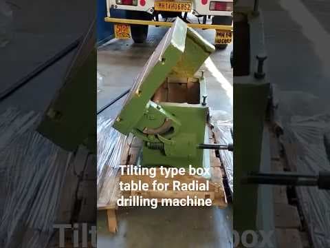 Box Table suitable for Radial Drilling machine — demo