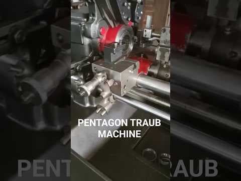 PENTAGON Single Spindle Automat Traub Machine — demo