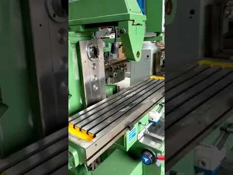 Horizontal Knee type Geared Head Milling Machine — demo