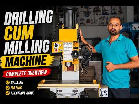 Geared Head Vertical Drilling cum Milling machine — demo