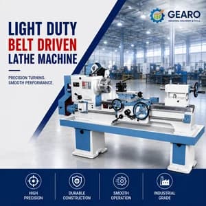 Light Duty Belt Driven Lathe