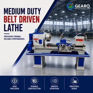 Medium Duty Belt Driven Lathe