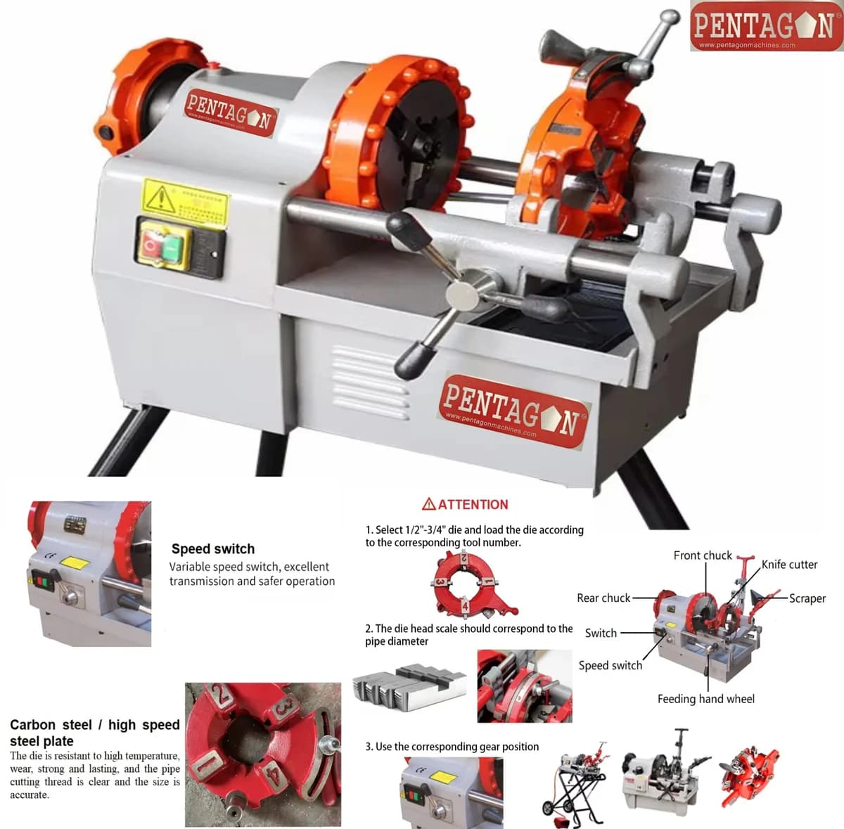 Threading Machine Price Electric Pipe Threading Machine — image 7